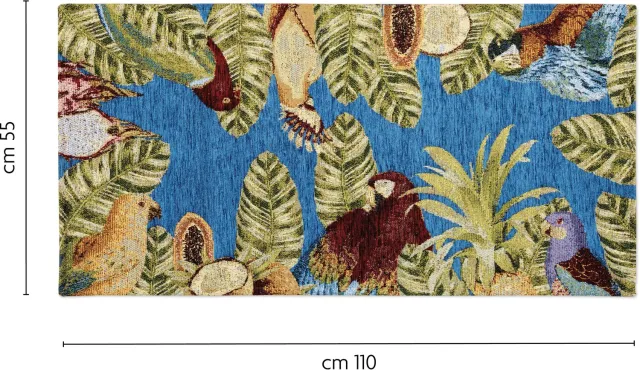 Excelsa Antislip Loper Excelsa Havana Polyester En Chenille Veelkleurig 55x110 cm
