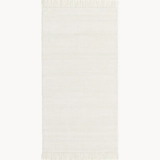 Westwing Collection Handgeweven in- & outdoor vloerkleed Sumit Wit