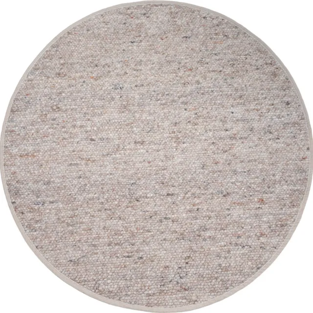Veer Carpets Vloerkleed Stone Donker Beige 417 - Wollen Design Vloerkleed in Scandinavische / Japandi Stijl