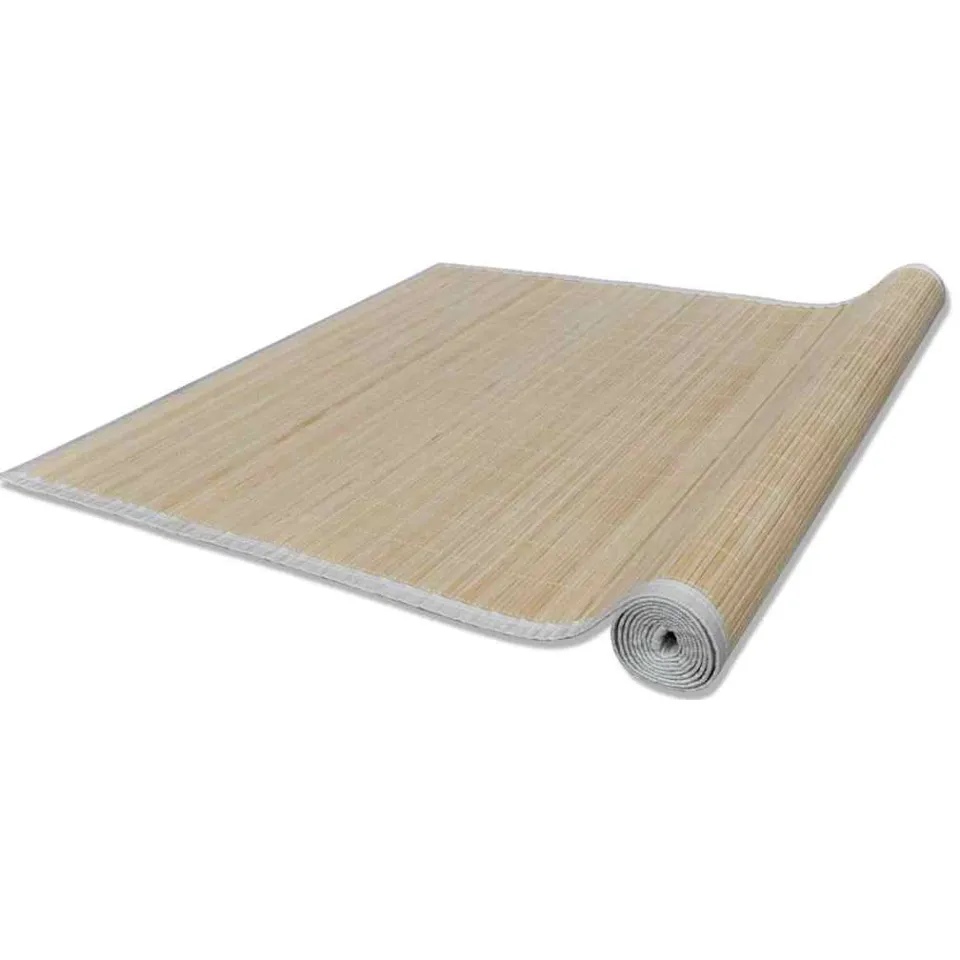 vidaXL Tapijten 2 st rechthoekig 120x180 cm bamboe natuurlijk beige, foto 4