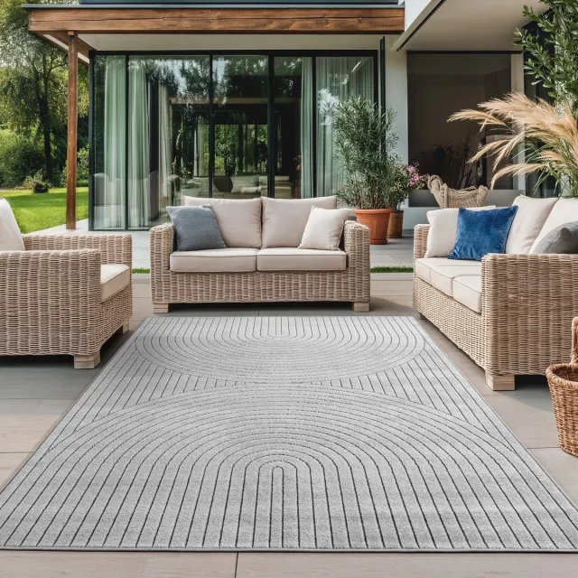 Ayyildiz Vloerkleed NOVA - 1201 Silver Japandi Stijl 240 x 340 cm