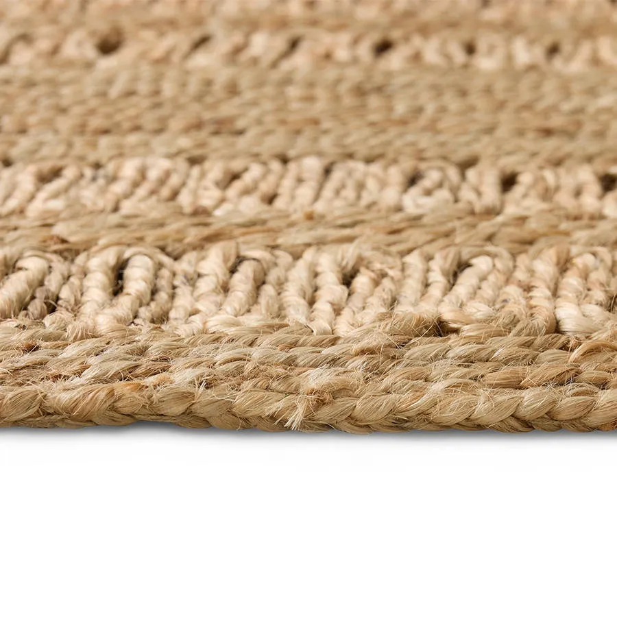 HKLIVING Soleil jute gangloper bruin, foto 5