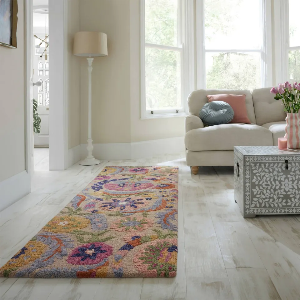 Flair Rugs Amira Floral vloerkleed wol multicolour multi, foto 2