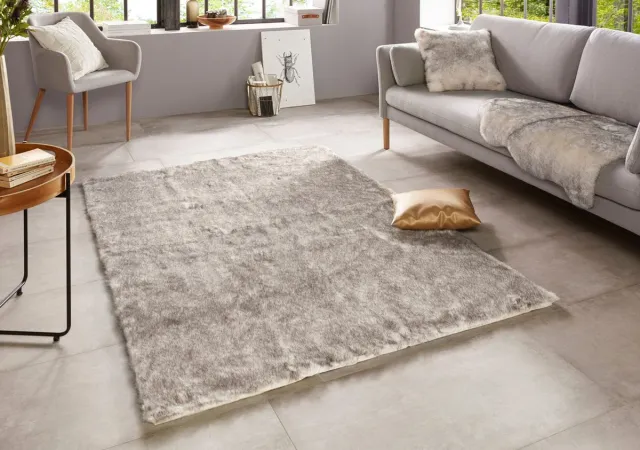 Mint rugs Decoratievacht imitatiebont Superior - crème/wit 120x170