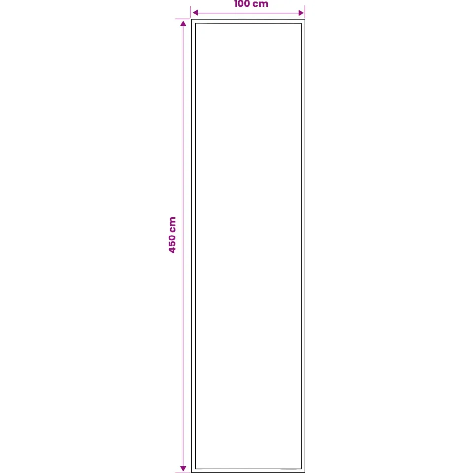 vidaXL Tapijtloper FLORNES Geweven Rood Diamanten 100 x 450 cm PP 7 mm, foto 4