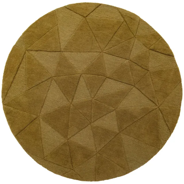 Flair Rugs Shard wollen vloerkleed goud