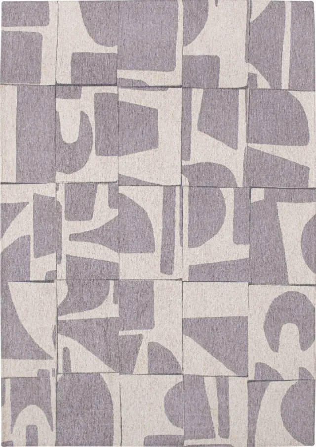 Louis de Poortere Vloerkleed Craft Papercut String Grijs