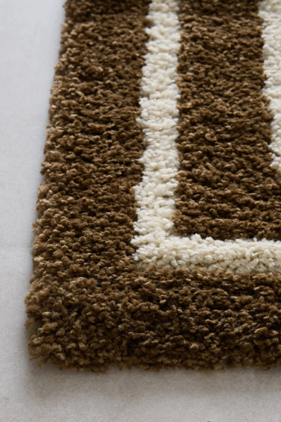 NOUS Living vloerkleed bruin crème, foto 3