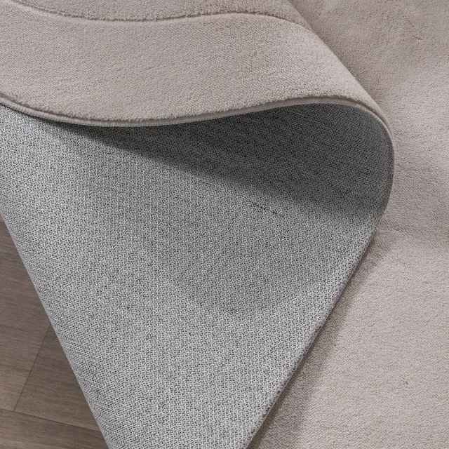 Fraai Organisch vloerkleed - Halo Stone Grijs - Ø 200cm