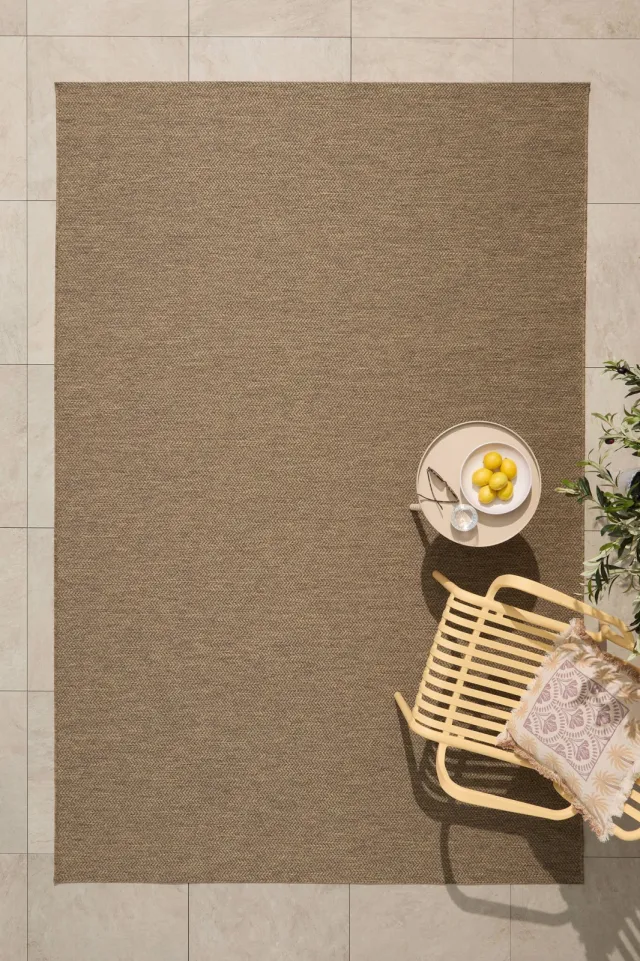 NOUS Living binnen- en buitenvloerkleed bruin (290x200 cm), foto 2