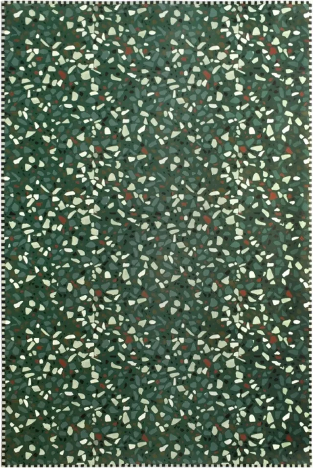 Edito Tapijt vinyl 'Terrazzo Green' - Groen - 70x140 cm