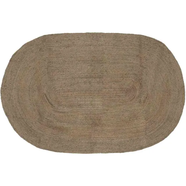 vidaXL Vloerkleden Grijs 152 x 245 cm Jute