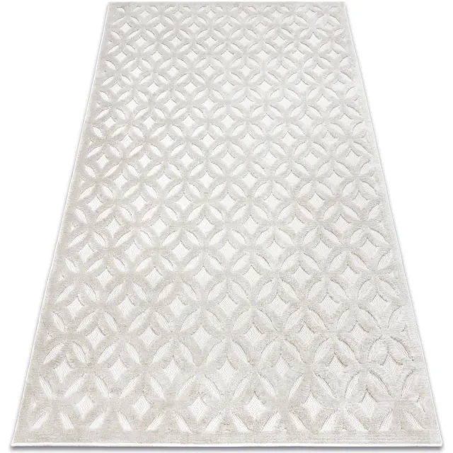 RUGSX Kleden Rugsx Tapijt SANTO SISAL 58507 Opengewerkt, art deco 80x150 cm Beige