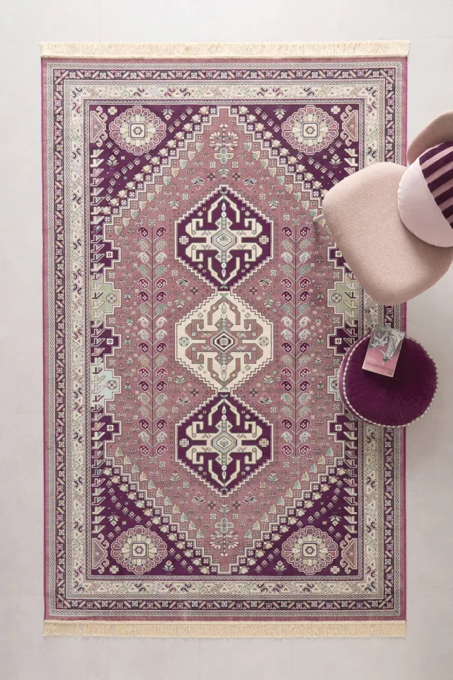 NOUS Living Granby vloerkleed roze rood/roze