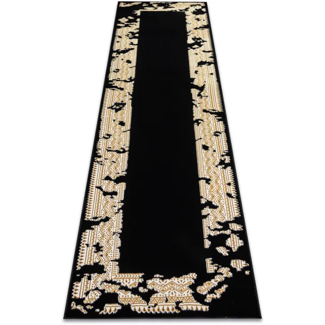RUGSX Kleden Rugsx Tapijt, loper ALLURE 1965 Frame - Structureel, 80x300 cm Zwart