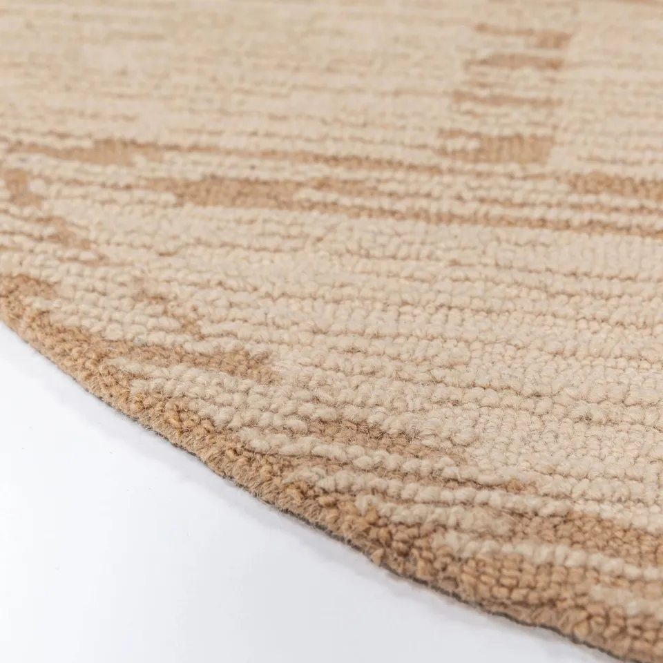 Flair Rugs Harris Modula rond vloerkleed naturel, foto 3