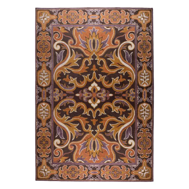 Dutchbone Bashmira vloerkleed bruin Oranje