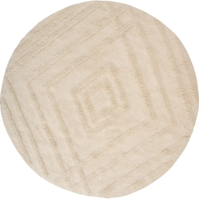 Beliani ZIRO - Kindervloerkleed - Lichtbeige - 120 cm - Katoen