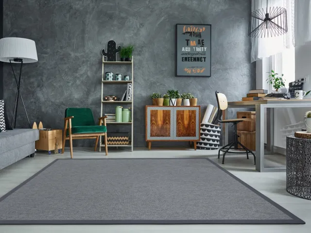 DEKOWE Vloerkleed Naturino Rips S2 platina grijs 60x110cm platin grijs