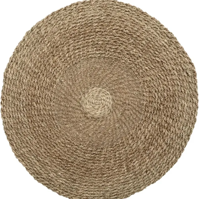 Bazar Bizar Safaary - Bazar Bizar River Tapijt Naturel Ø 90cm Natural