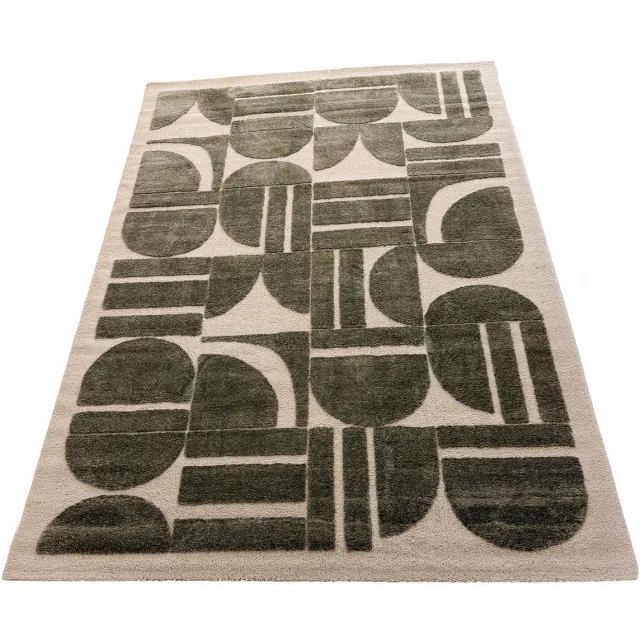 Pergamon Design Hoogpolig Vloerkleed Nosy Groen