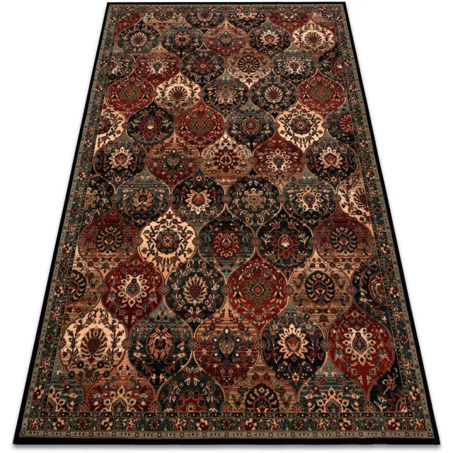 RUGSX Kleden Rugsx Wollen tapijt KASHQAI 4373 500 oosters, latwerk 160x240 cm Groen