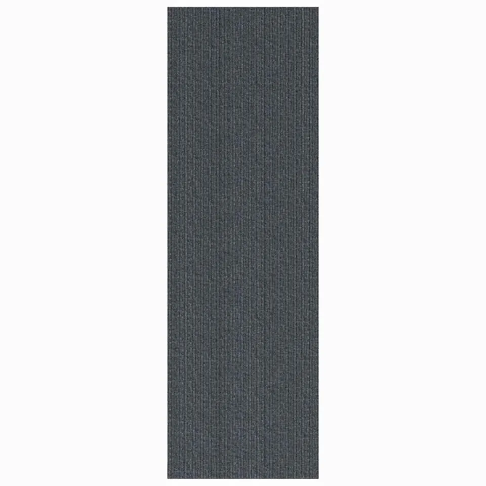 vidaXL Tapijt Loper Grijs 80 x 500 cm Stof