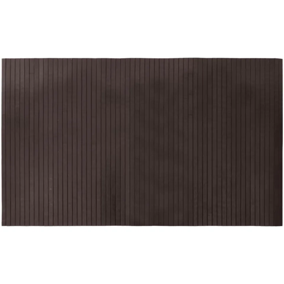 vidaXL Vloerkleed rechthoekig 60x100 cm bamboe donkerbruin