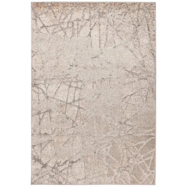 Dutch XXL Modern Vloerkleed | Tapijt | Milas | Lijnen | Zilver/Beige | 120x170 cm Zilver / Beige