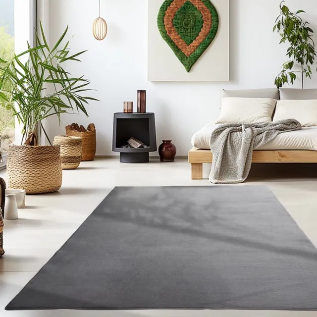 TapisTrend Designer tapijt Grijs 240x340 cm Binnenkleed, voor de woonkamer, antislip, zachte textuur, Scandinavische stijl