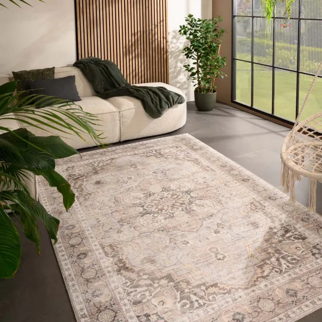Heritaged Vintage buitenkleed - Valenca Fino lichtgrijs/beige 200x290