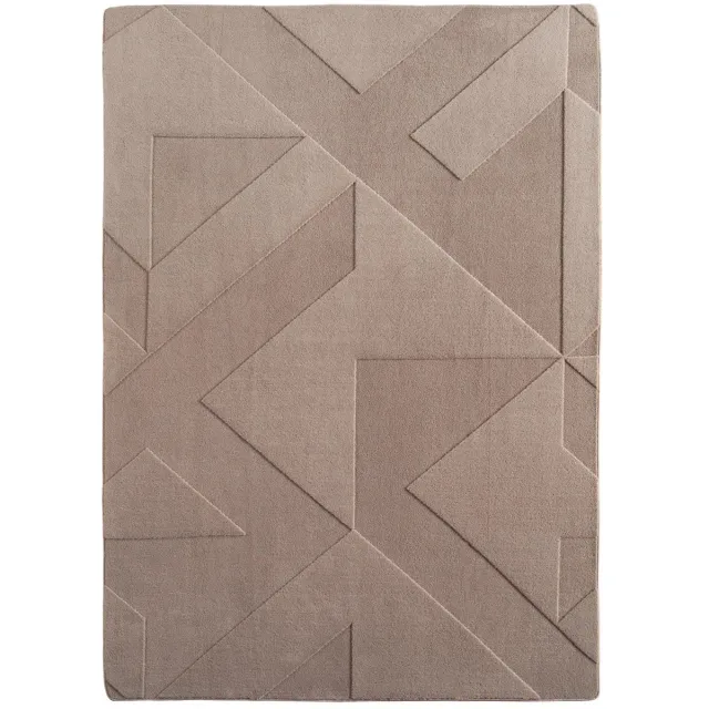 Dutch XXL Wasbaar Vloerkleed | Tapijt | Pompei | Geometrisch | Beige | 80x150 cm