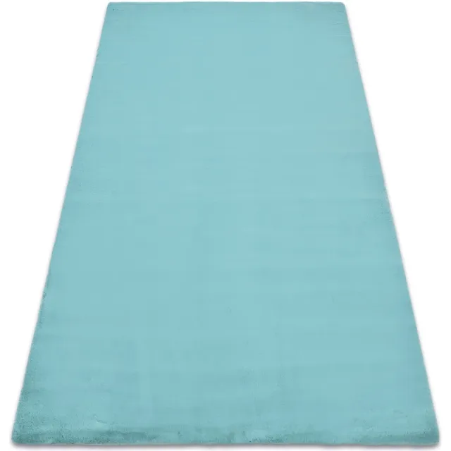RUGSX Kleden Rugsx Tapijt BUNNY aqua blauw IMITATIE konijnenvacht 200x290 cm