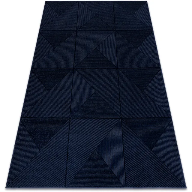 RUGSX Kleden Rugsx Tapijt AURA J2624A donkerblauw - Geometrisch, stru 80x150 cm