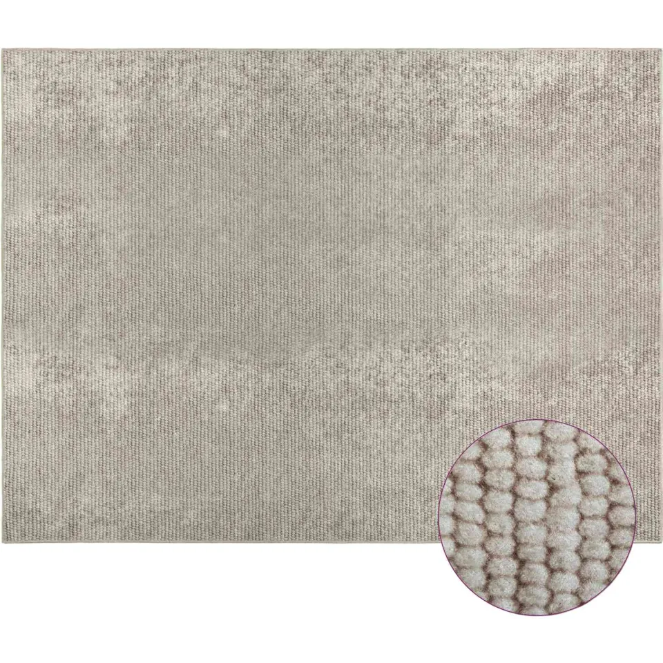 vidaXL Vloerkleed Beige 300 x 400 cm 100% Polyester 3 mm Wasbaar, foto 3