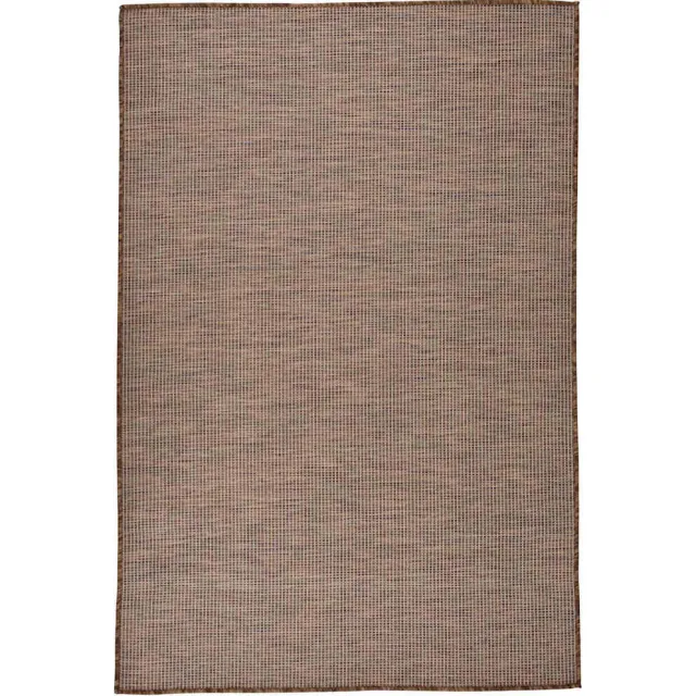 vidaXL Buitenkleed platgeweven 120x170 cm bruin