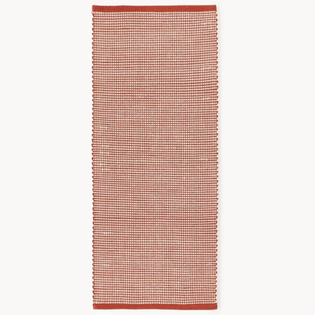 Westwing Collection Handgeweven wollen loper Amaro Terracotta