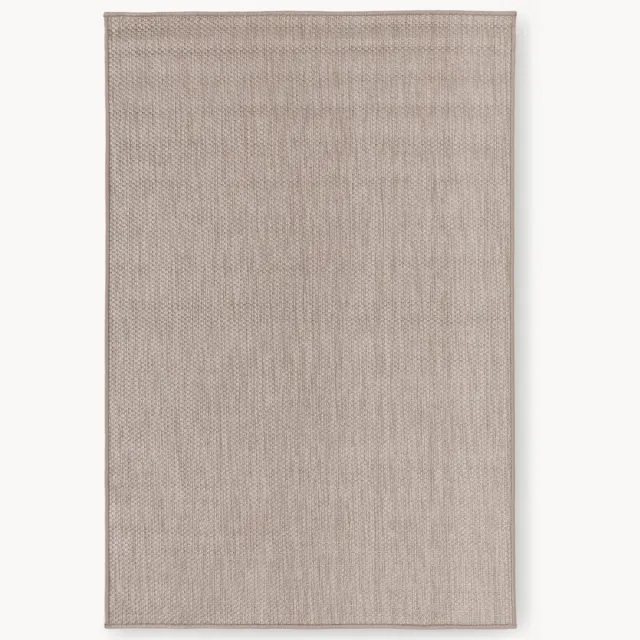 Westwing Collection Dubbelzijdig in- & outdoor vloerkleed Whitby Bruin