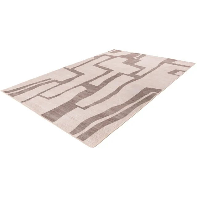 Lalee Vloerkleed - Tapijt - Modern - Taupe - Digitaal geprint - Antislip-onderzijde - Wasmachinebestendig
