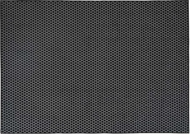 vidaXL Tapijt - ORIZ - Zwart - meshpatroon - 240 - x - 340 - cm - 100% - Polyester