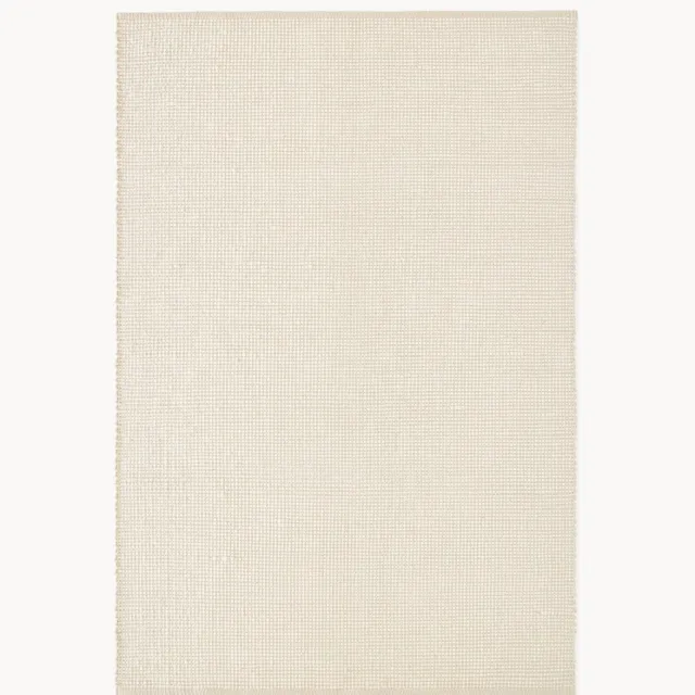 Westwing Collection Handgeweven wollen vloerkleed Amaro beige
