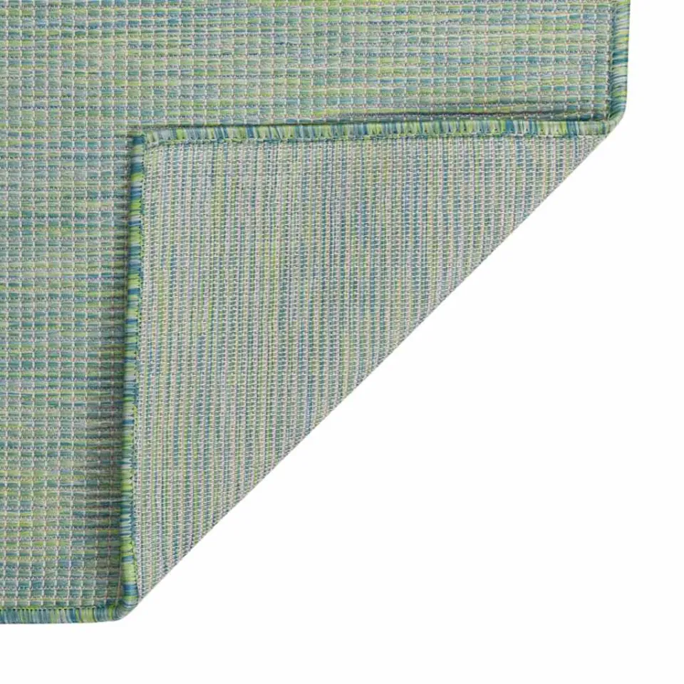 vidaXL Buitenkleed platgeweven 80x150 cm turquoise, foto 2