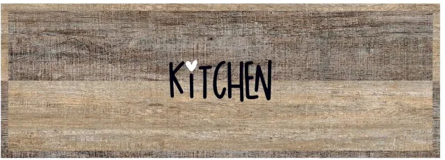 MD-Entree MD Entree - Keukenloper - Vloerkleed - Machinewasbaar - Cook & Wash - Love Suisse Kitchen - 50 x 150 cm Beige