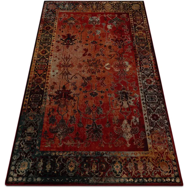 RUGSX Kleden Rugsx Tapijt POLONIA BODRUM Ornament, frame robijn 200x300 cm Rood