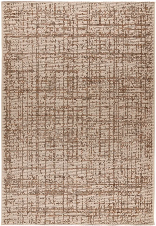 Padiro laagpolig vloerkleed met zachte uitstraling 200 x 290 cm - lichtbeige - modern effen ontwerp - voor binnen en buiten - voor vloerverwarming - van polypropyleen