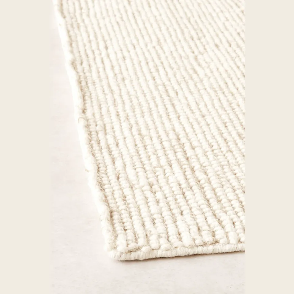 NOUS Living Pebbles wollen vloerkleed ecru, foto 4