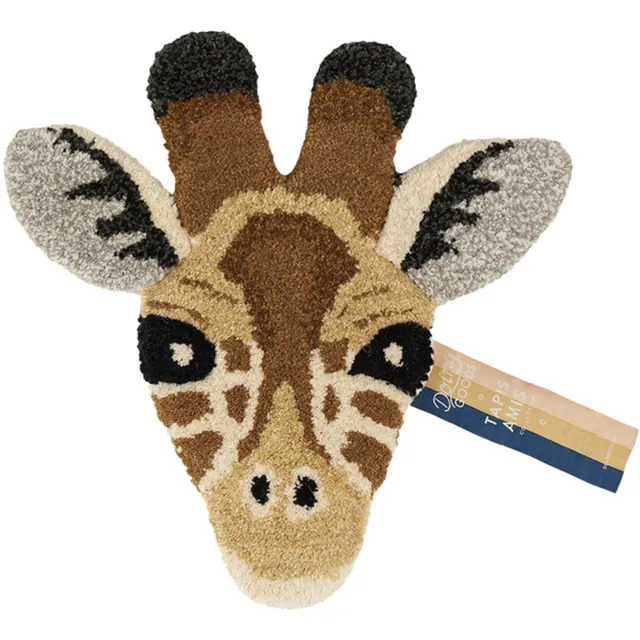 Doing Goods Gimpy Giraffe Head Rug - Brown