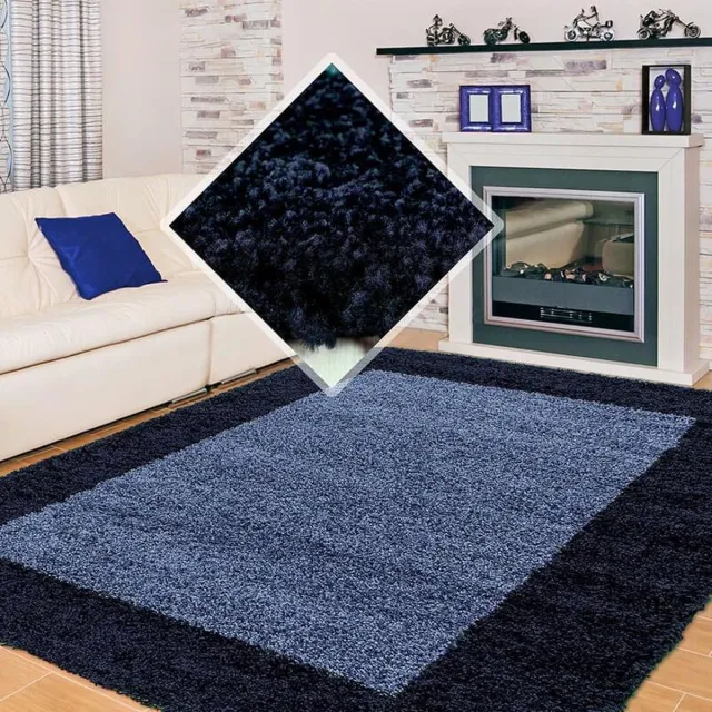 Ayyildiz Hoogpolig vloerkleed - Edge Blauw