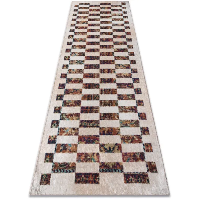 RUGSX Kleden Rugsx ANDRE 43780 tapijt wasbaar Geometrisch antislip Beige