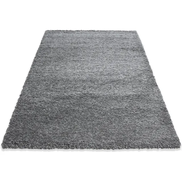 Muratap Basic Shaggy vloerkleed Lichtgrijs Hoogpolig- 120x170 CM licht grijs